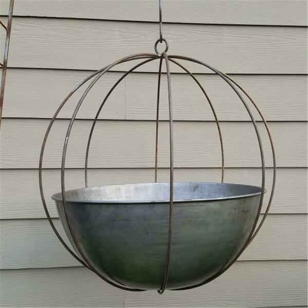 Starlitegarden Find Your Passage Small Globe with Rusted Patina Planter SG-WOK-10-MS
